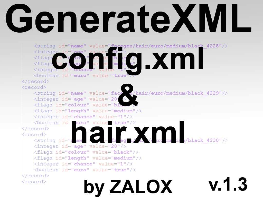 GenerateXML