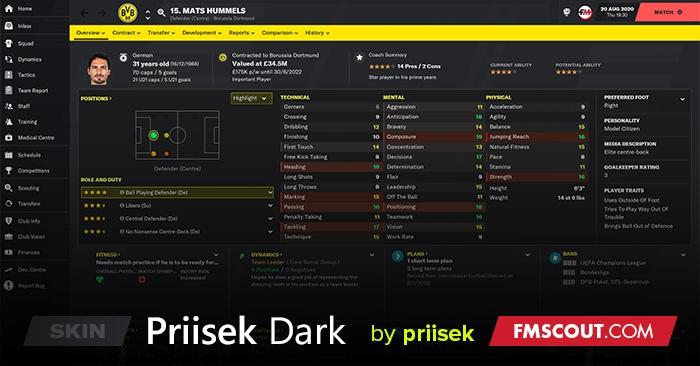 Priisek Dark FM21 Skin